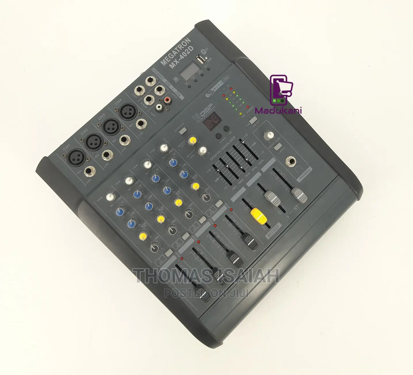 Megatron 4 Channel Powered Mixer With Bluetooth, SD, USB, Ph