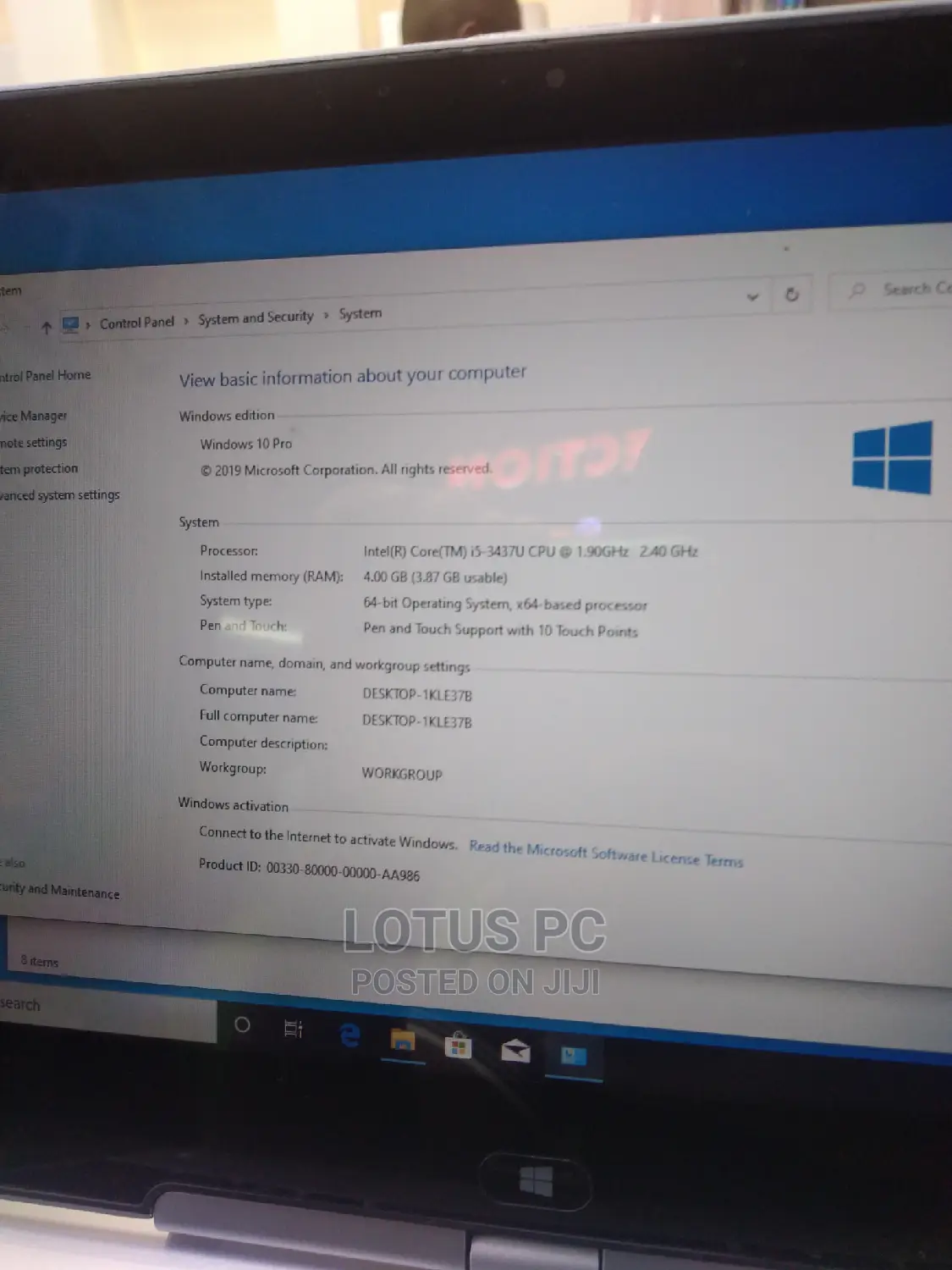 Laptop HP 4GB Intel Core I5 HDD 256GB
