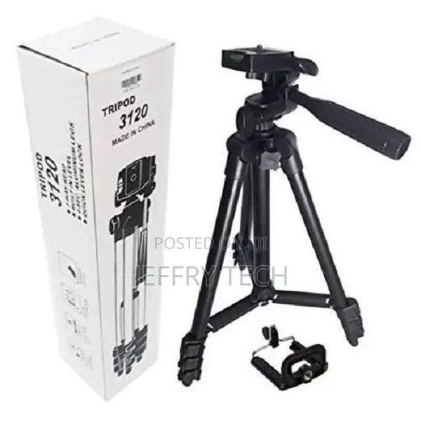 Aluminium Alloy Tripod Stand 3120 + Phone Clip + Bluetooth R