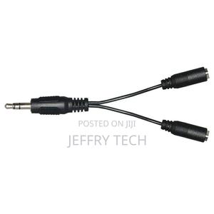 2-Way 3.5mm Headset Headphone Jack Audio Y Splitter Cable Ad - thumbnail 2