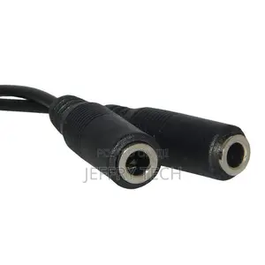 2-Way 3.5mm Headset Headphone Jack Audio Y Splitter Cable Ad