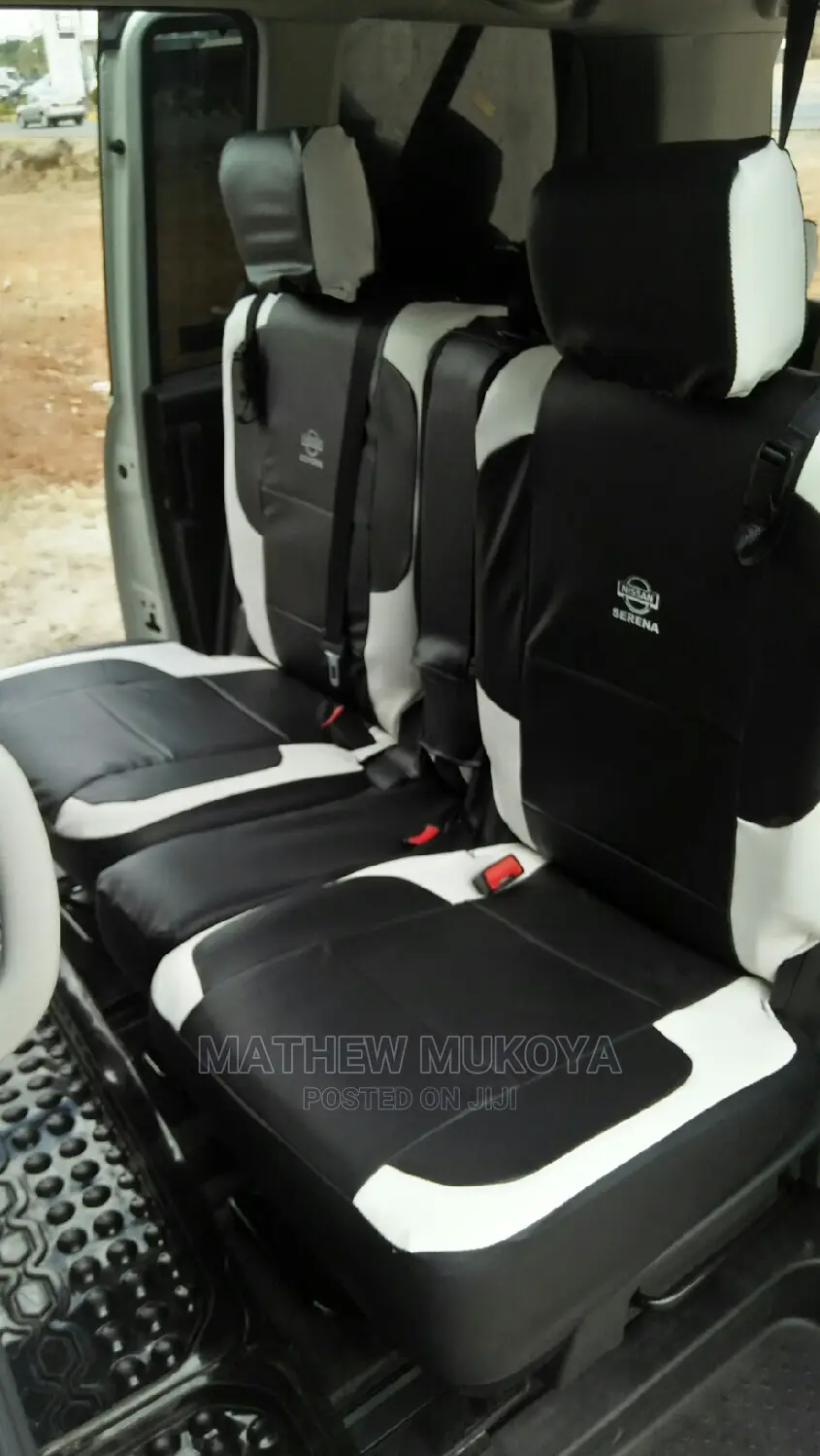 Black Blended With White Car Seat Covers
