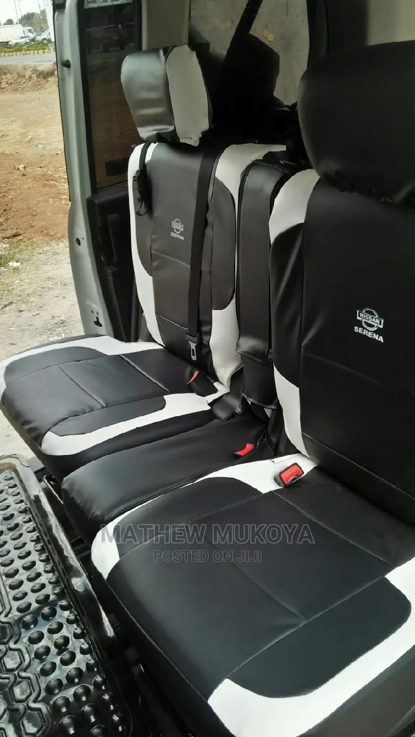 Black Blended With White Car Seat Covers
