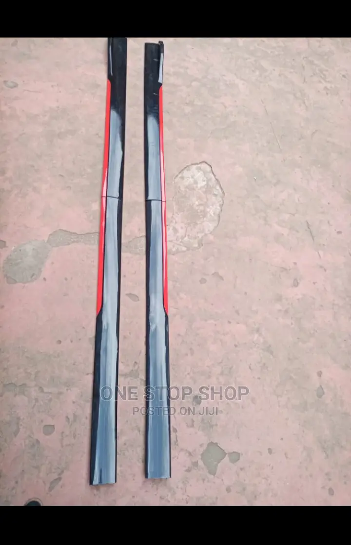 New Red Black Side Skirts