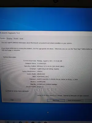 Laptop Lenovo 16GB Intel Core I7 SSD 500GB