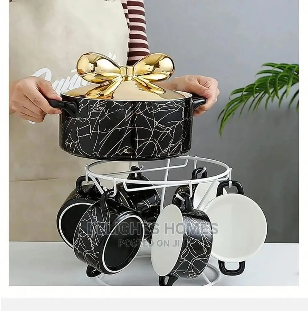 Luxurious Marble Soup Bowl Set*