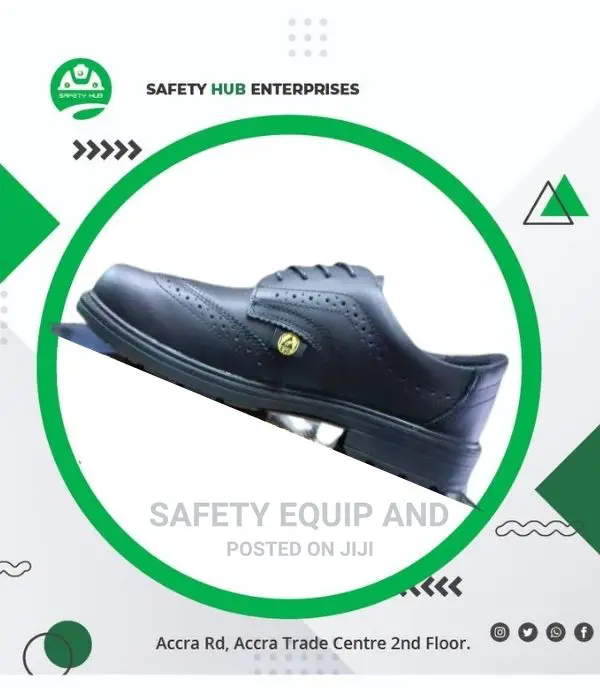 Safety Shoes With Toe Cap Available