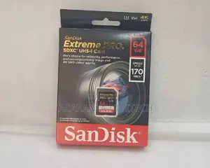 Sandisk 64gb Extreme Pro Uhs-I SDXC Memory Card