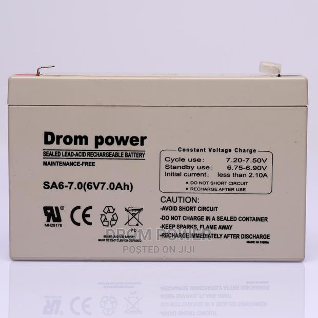 6V 7ah Drom Battery - main view