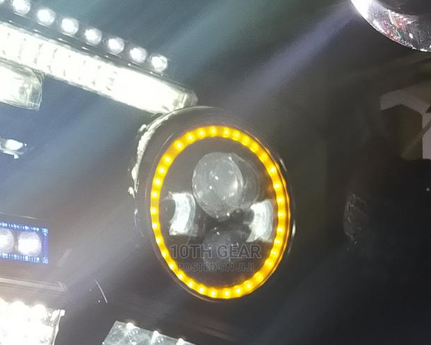 Car Headlight Round 7 Inch LED Beam Angel Ring