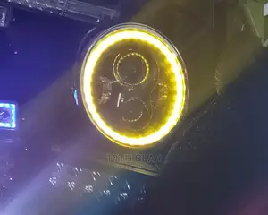 Car Headlight Round 7 Inch LED Beam Angel Ring