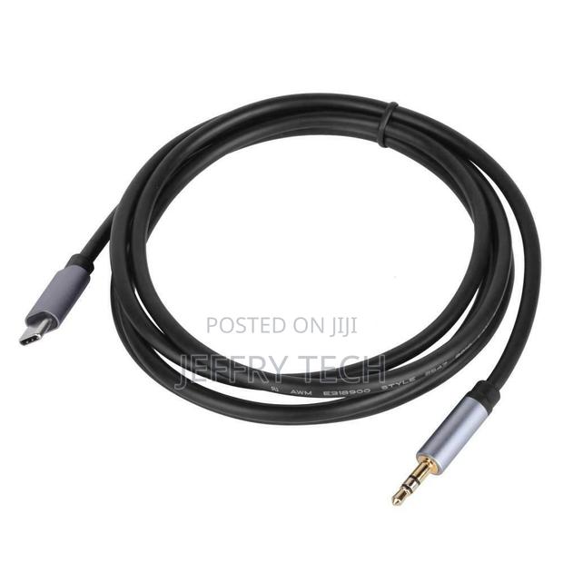 USB Type C to 3.5mm Jack Aux Headphone Stereo Audio Cable 1m