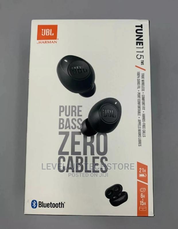 JBL Tune 115TWS Bluetooth Earbuds With Charging Case - New