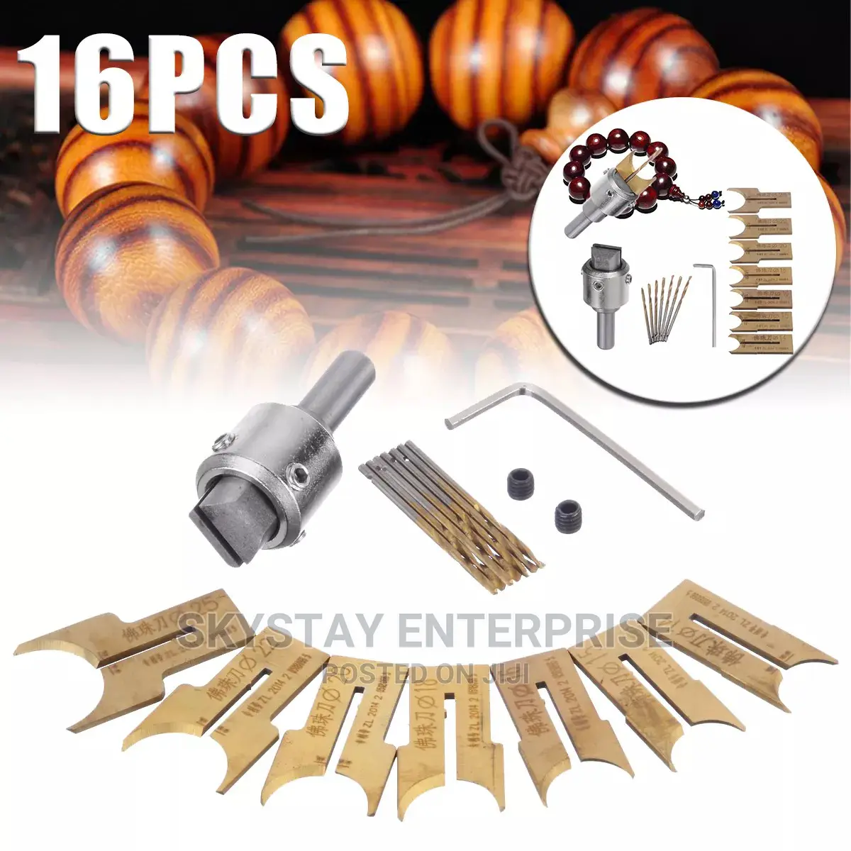 Wood Beads Knife