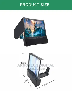 10" HD Curved Phone Screen Amplifier With Bluetooth Speaker