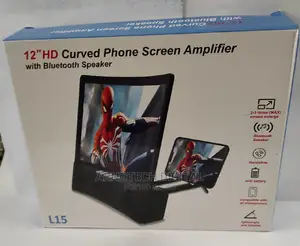 12" HD Curved Phone Screen Amplifier With Bluetooth Speaker