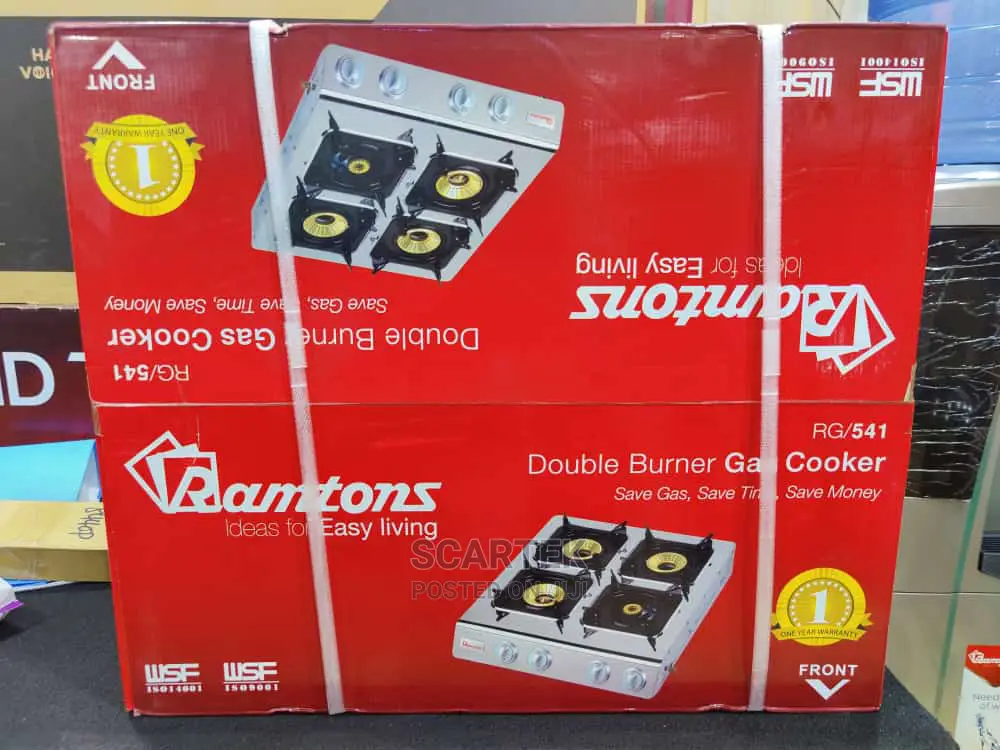 Ramtons Double Burner Gas Cooker