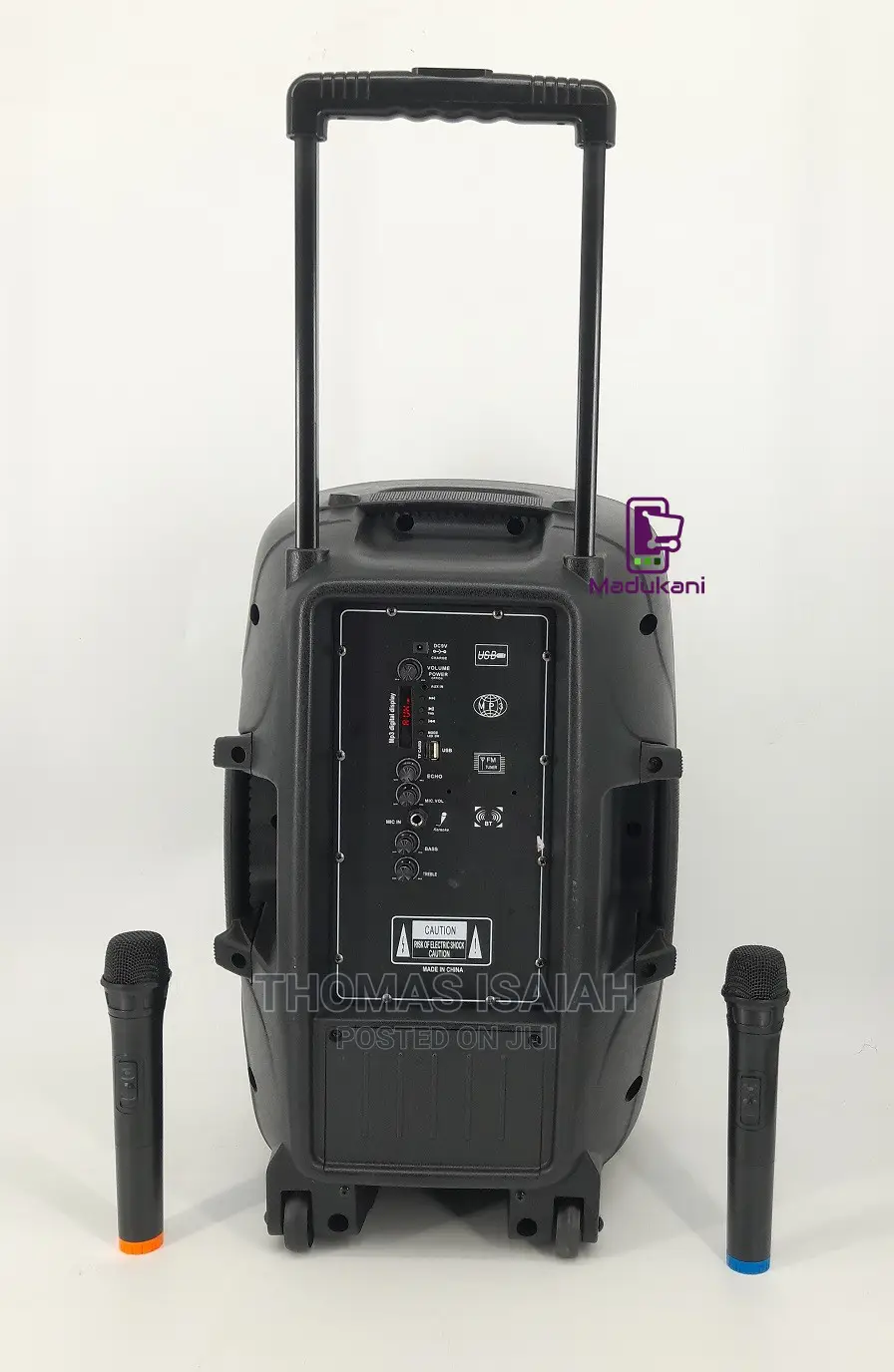 Aone 12 Inch Rechargeable Portable Amplified Powered Speaker