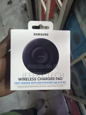 Samsung Wireless Charger Pad 9w Fast Charge With Fan Cooling