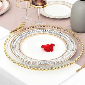Decorative Dining Charger Gold Plates