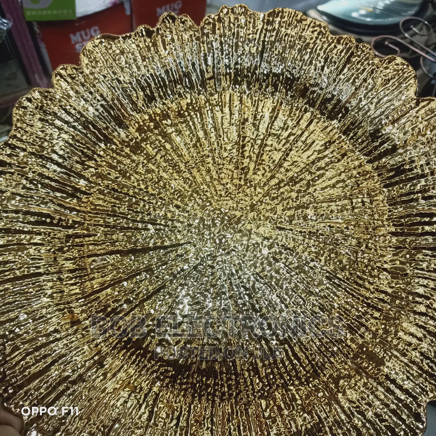 Decorative Dining Charger Gold Plates