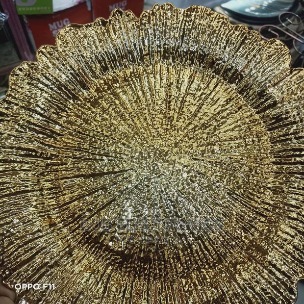 Decorative Dining Charger Gold Plates - thumbnail 2