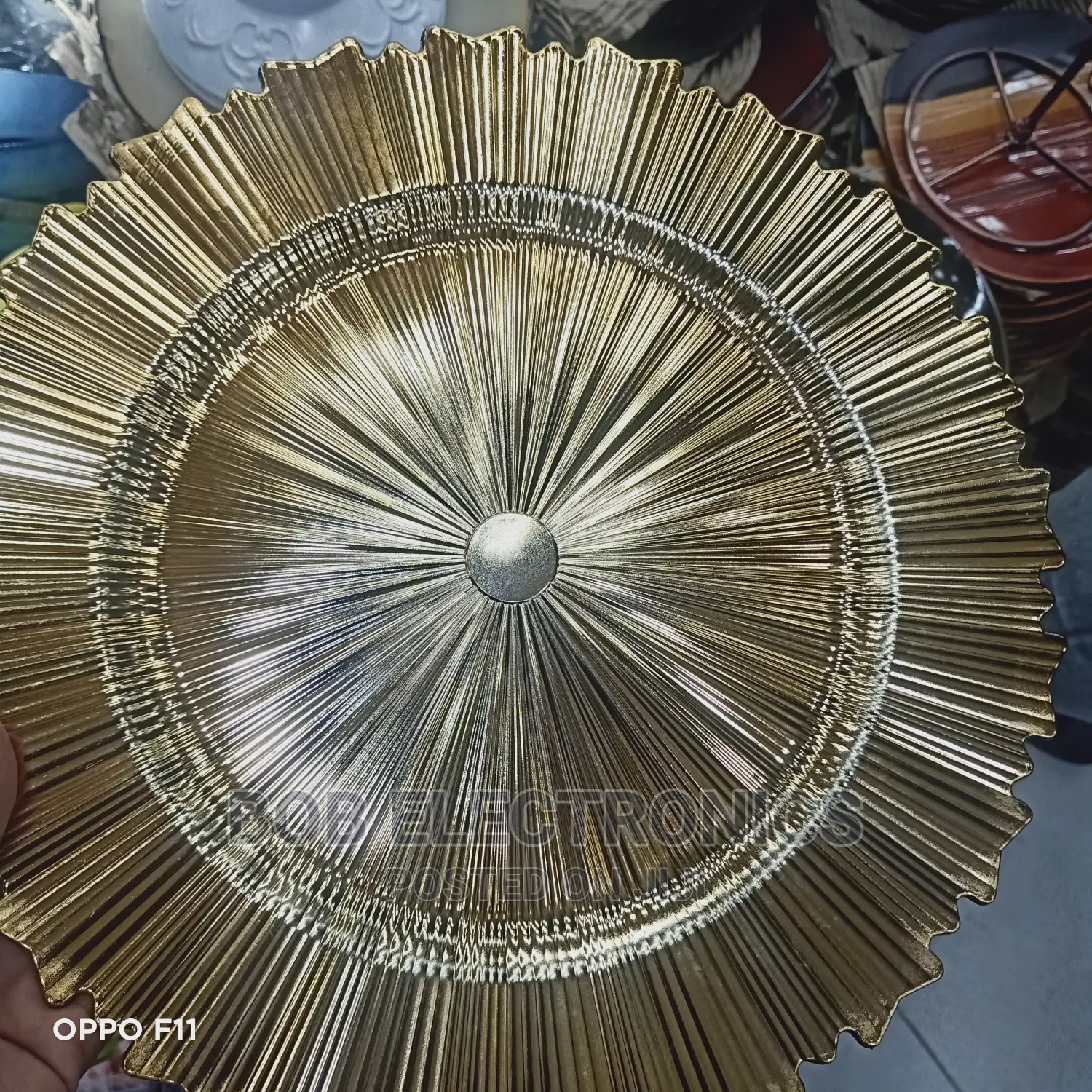 Decorative Dining Charger Gold Plates
