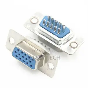 VGA Male Female Jack Socket DB15 15pin D-Sub 3 Row Solder C