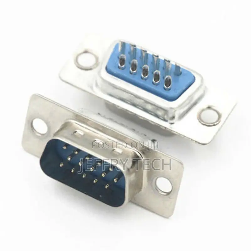VGA Male Female Jack Socket DB15 15pin D-Sub 3 Row Solder C