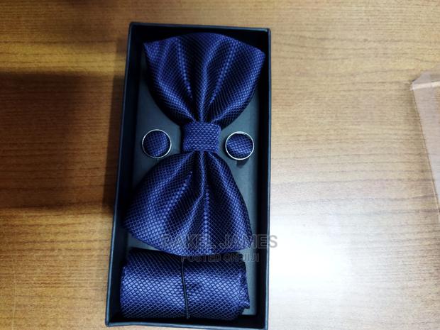 Navy Blue Bow Ties - main view