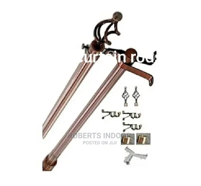 4m Double Curtain Rod