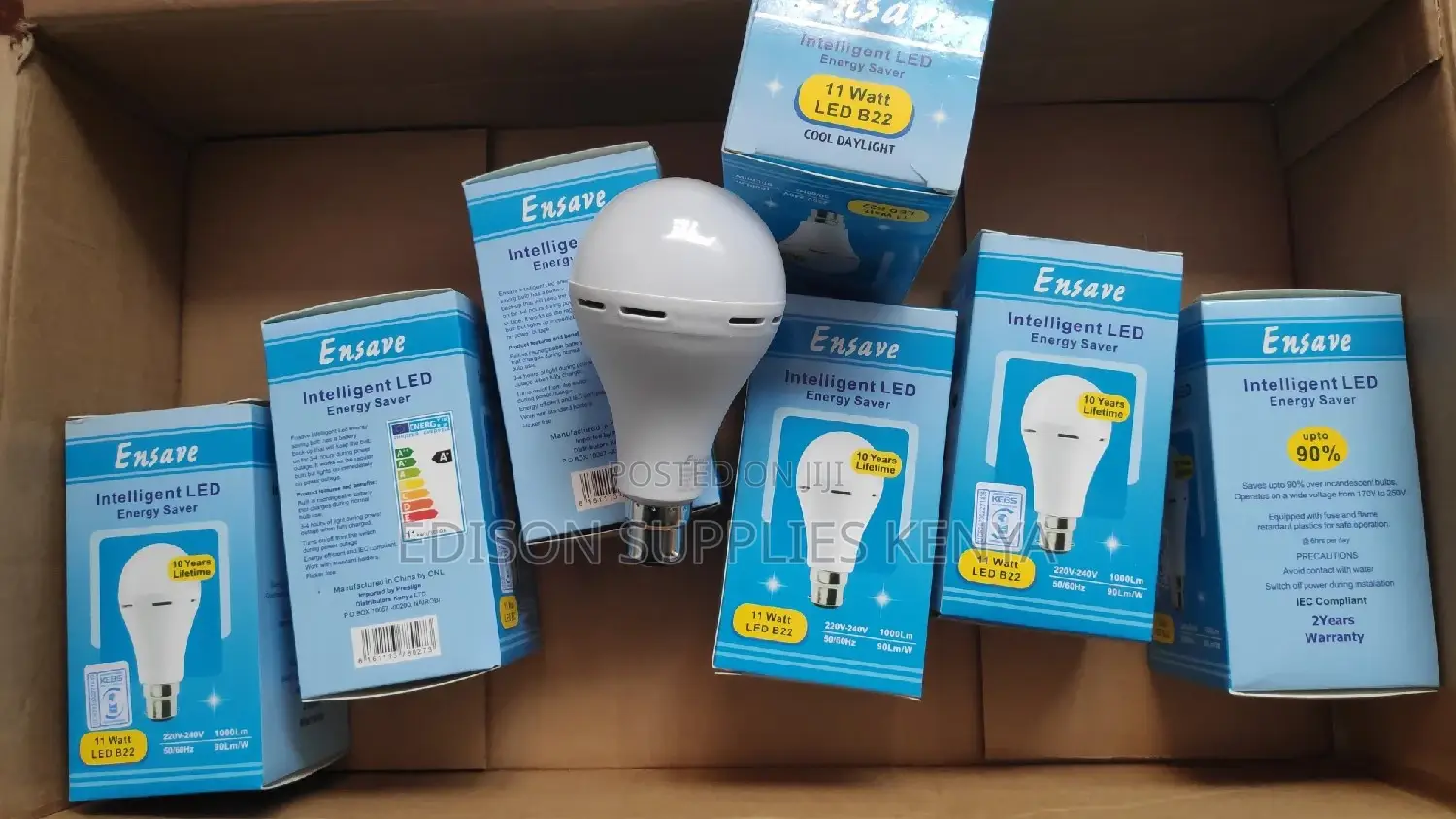 Intelligent Bulbs Ensave 11w Bright Rechargeable Bulbs