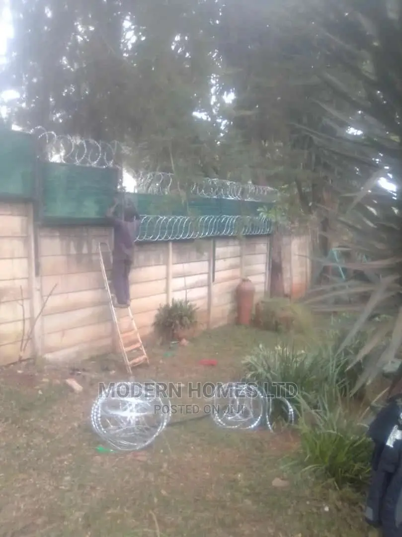 Privacy Screen and Razor Fence Security