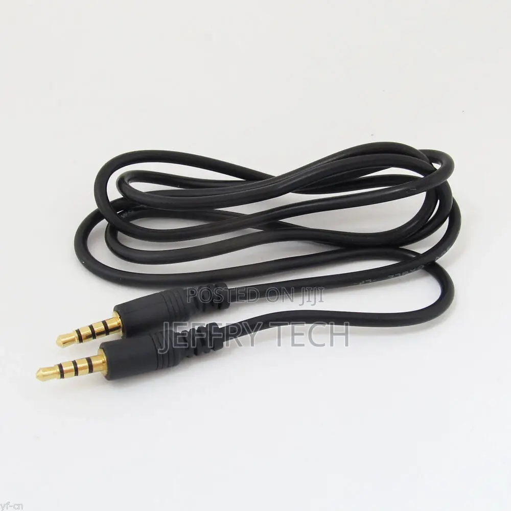 1m/3.3ft Gold 3.5mm 1/8" 4 Pole Stereo Male to Male Aux Audi