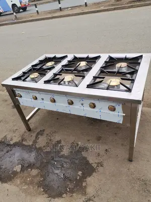 Stainless Steel 6 Burner Commercial Gas Cooker