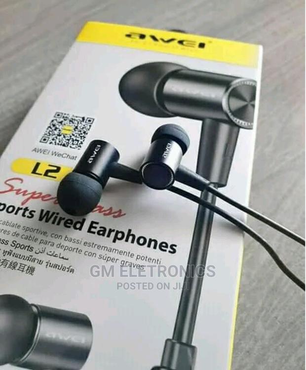 Awei L2 Noise Reduction Super Bass Sports Wired Earphones - thumbnail 3