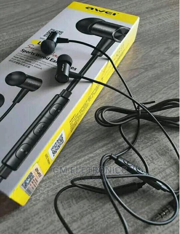 Awei L2 Noise Reduction Super Bass Sports Wired Earphones - main view