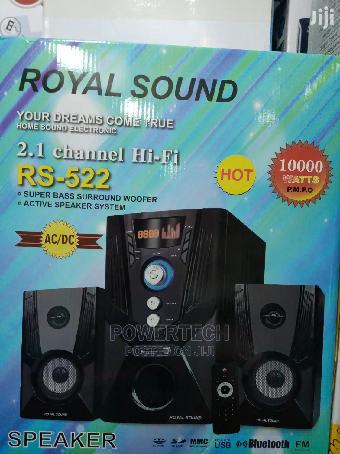 Royal Sound Rs -522 -2.1 Channel 10000 Watts Multimedia