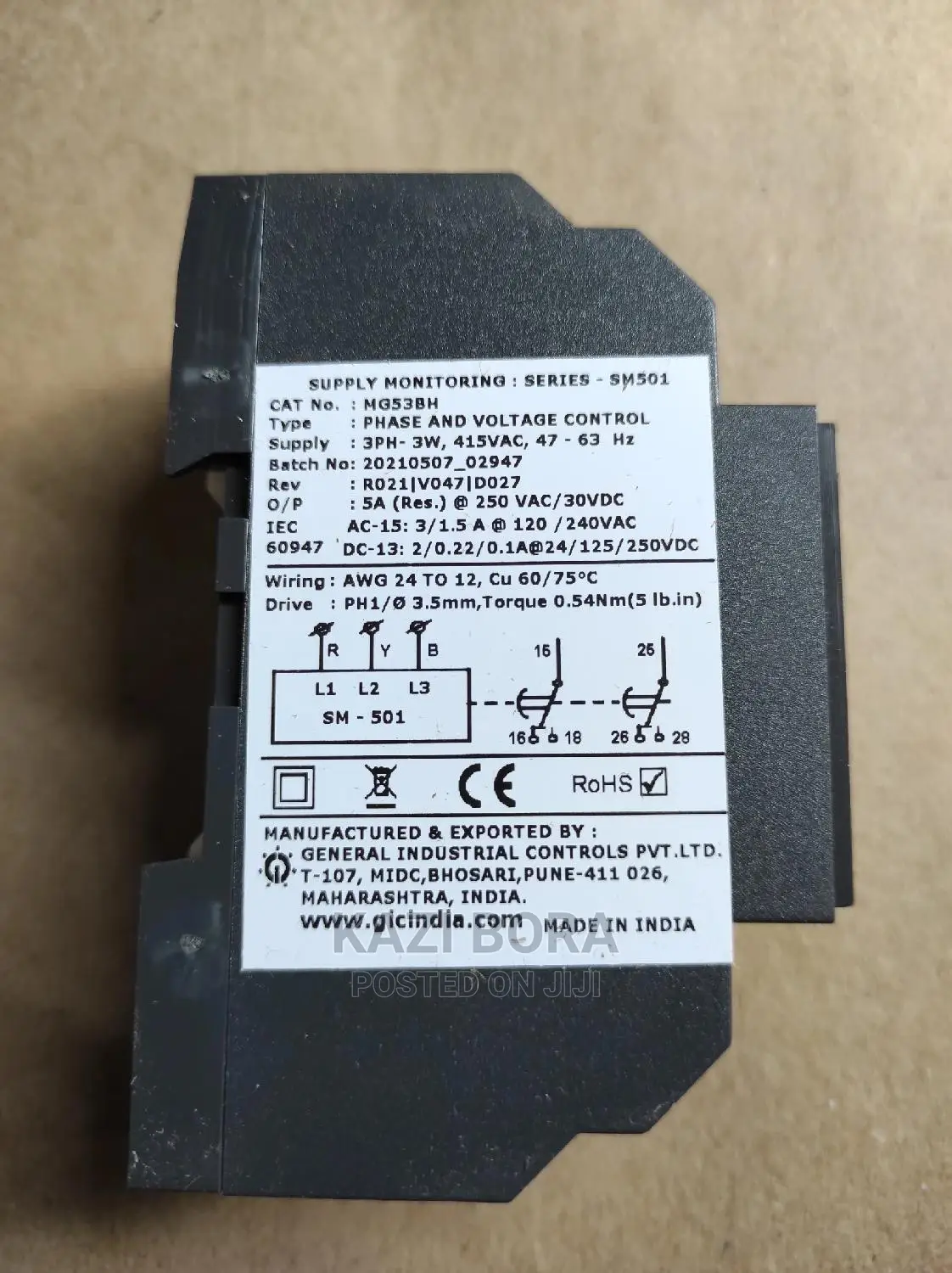 3-Phase Failure Relay