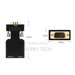 VGA to HDMI Adapter Full HD 1080P Audio Video Converter Lapt