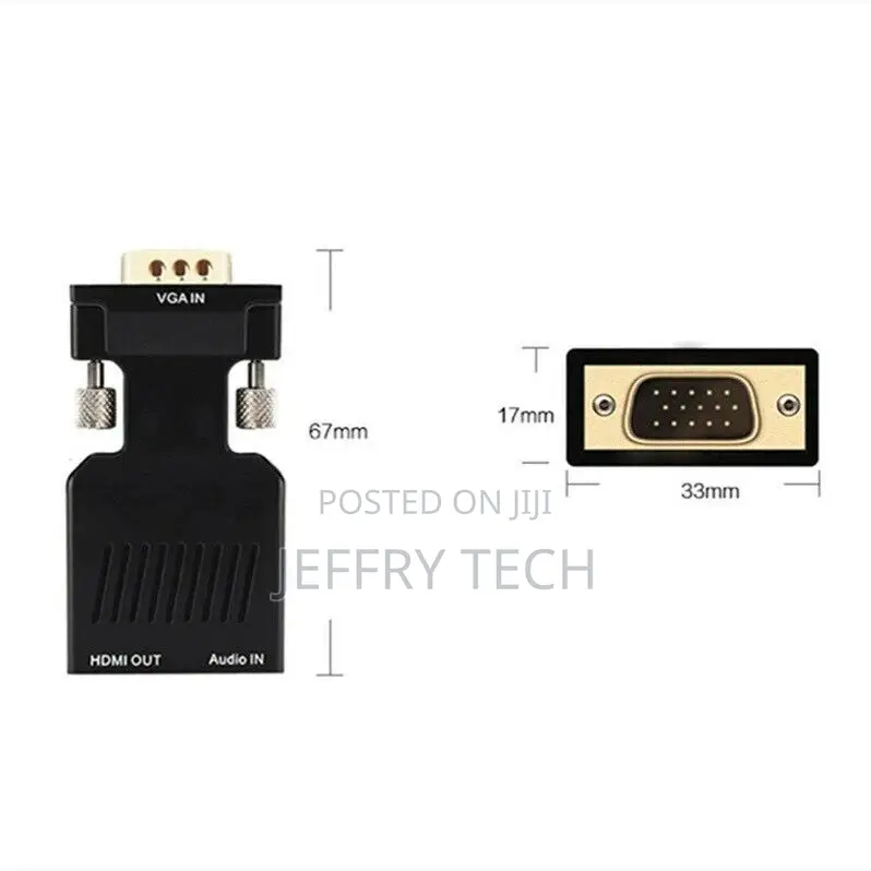VGA to HDMI Adapter Full HD 1080P Audio Video Converter Lapt