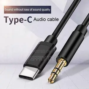 Type-C USB-C to 3.5mm Male Audio Jack AUX Cable Adaptor For
