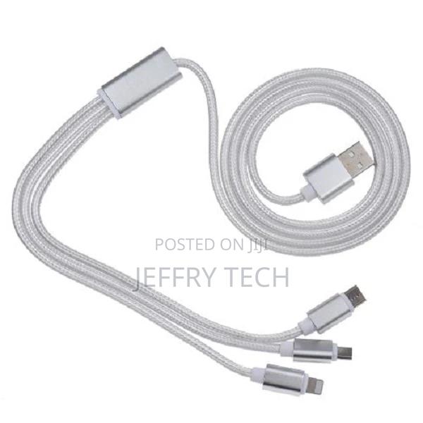 USB 2.0 to Micro USB + Type C + Lightning Cable Sync - thumbnail 3