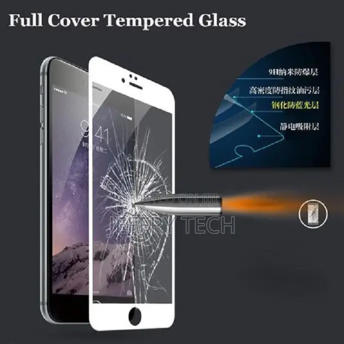 Full Cover Screen Protector Tempered Glass for iPhone 5 5S S