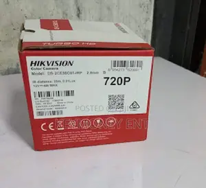 720p Hikvision Dome Color Camera 20m IR Distance
