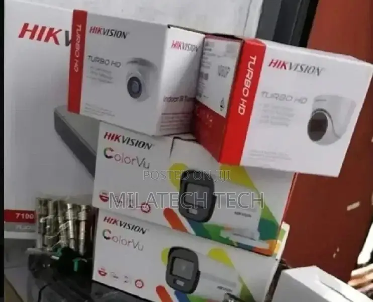 Four CCTV Complete Camera Hik Vision Colourvu C