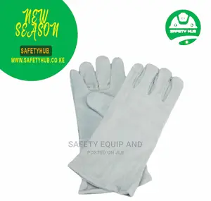 White Welding Leather Gloves