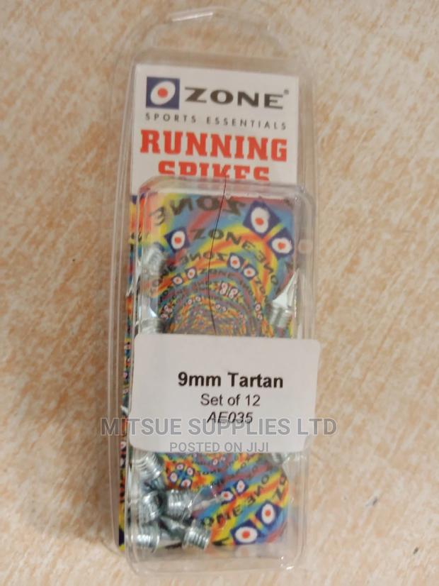 Zone Athletic Spike Nails 9mm Tartan (Ser of 12)
