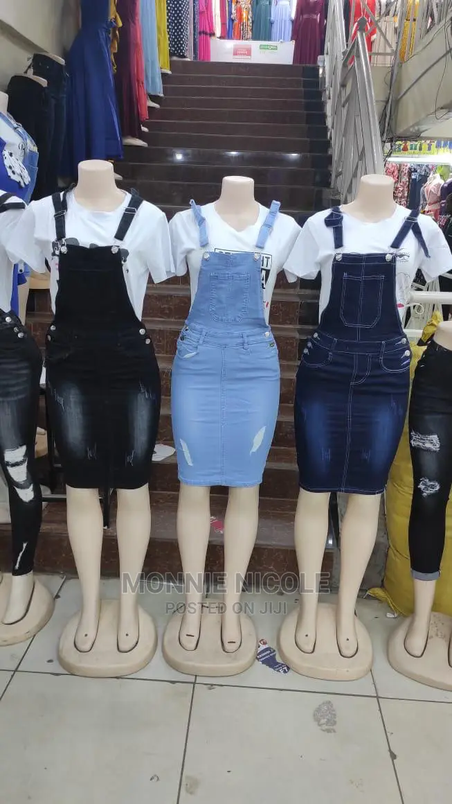 Denim Overall Skirt