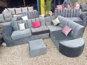 L Seat Sofa With Footrest